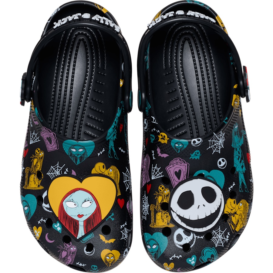 Disney Tim Burton's The Nightmare Before Christmas Jack and Sally Classic Clog