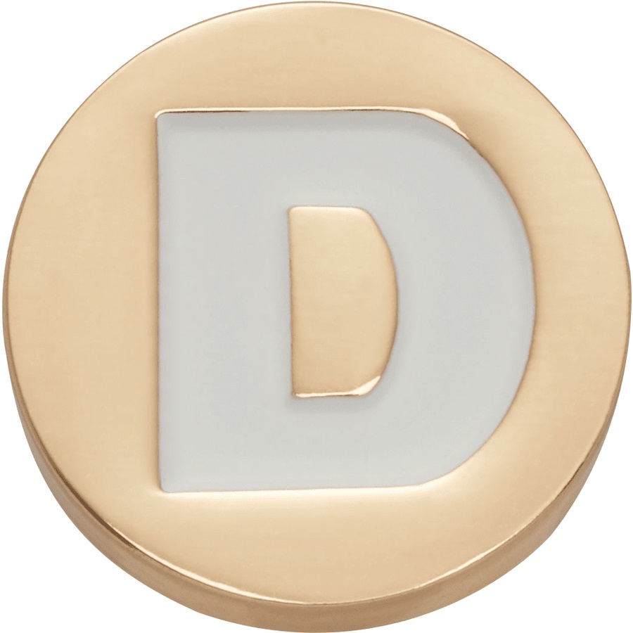Gold Letter D